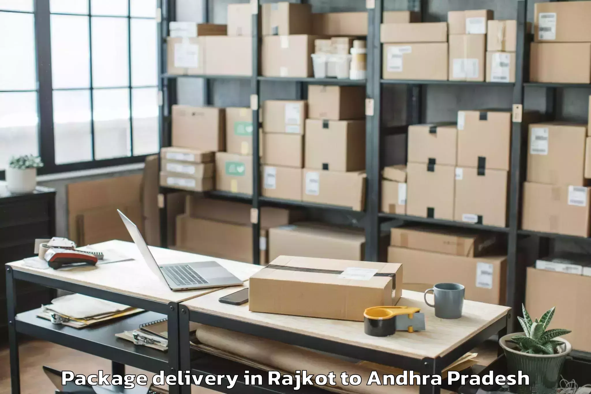 Reliable Rajkot to Mandapeta Package Delivery